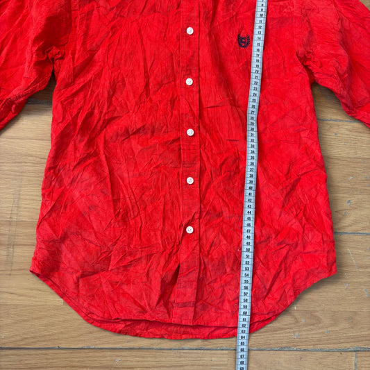 Chemise rouge en velour côtelé - Chaps - Taille L (16/18ans)