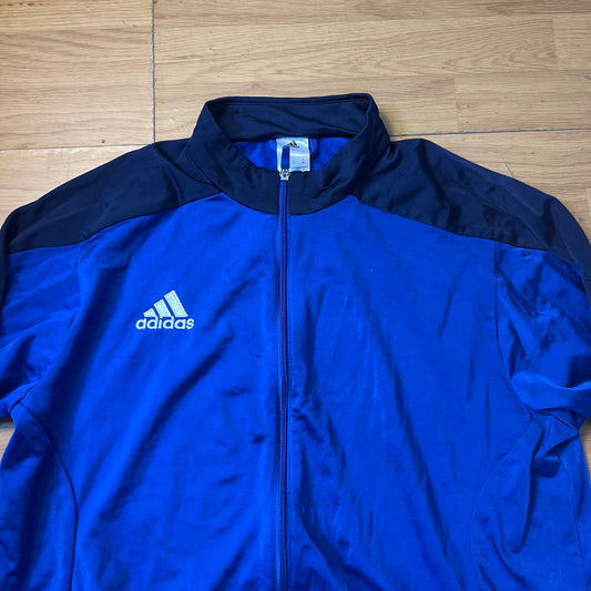 Sweat zippé bleu - Adidas - Taille XL