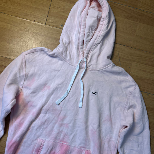 Sweat à capuche rose - Hollister - Taille S