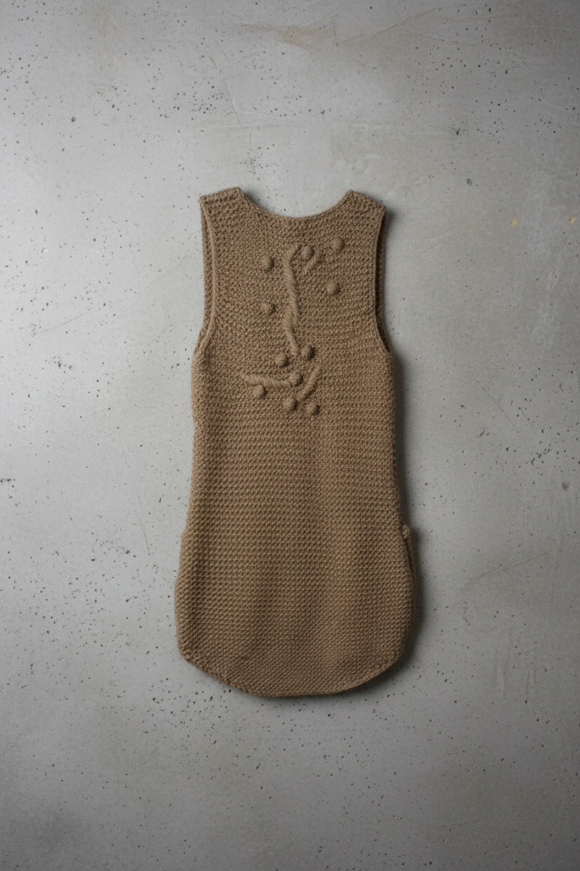 Pull sans manches marron – by Zainab