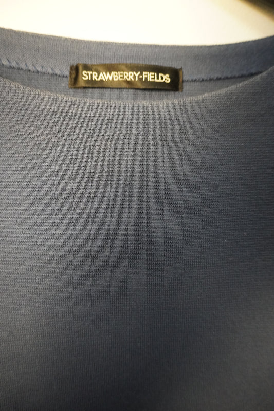 Top bleu marine à manches trois-quarts – BY SARAH LANG