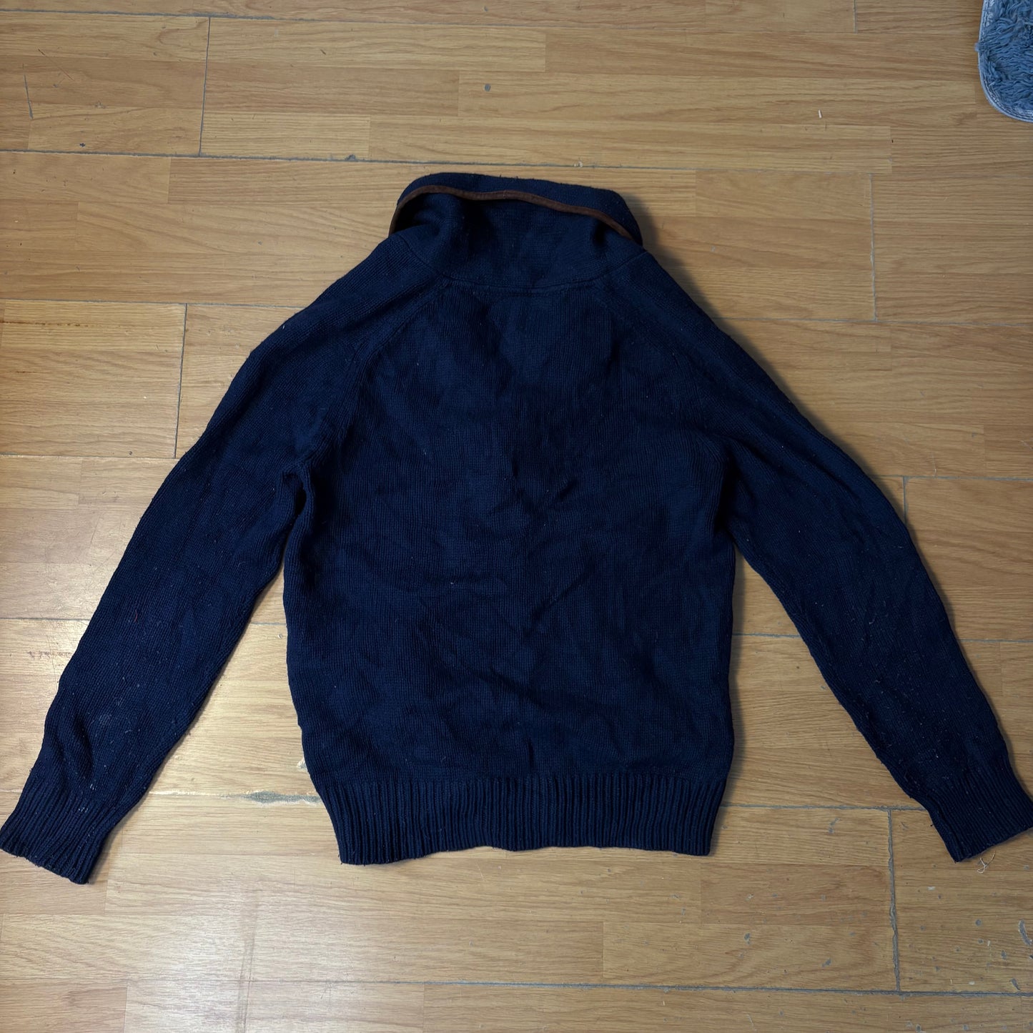 Cardigan en laine bleu marine - Tommy Hilfiger - Taille XL