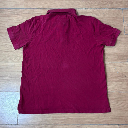 Polo Tommy Hilfiger – Taille XL (coton, bordeaux)