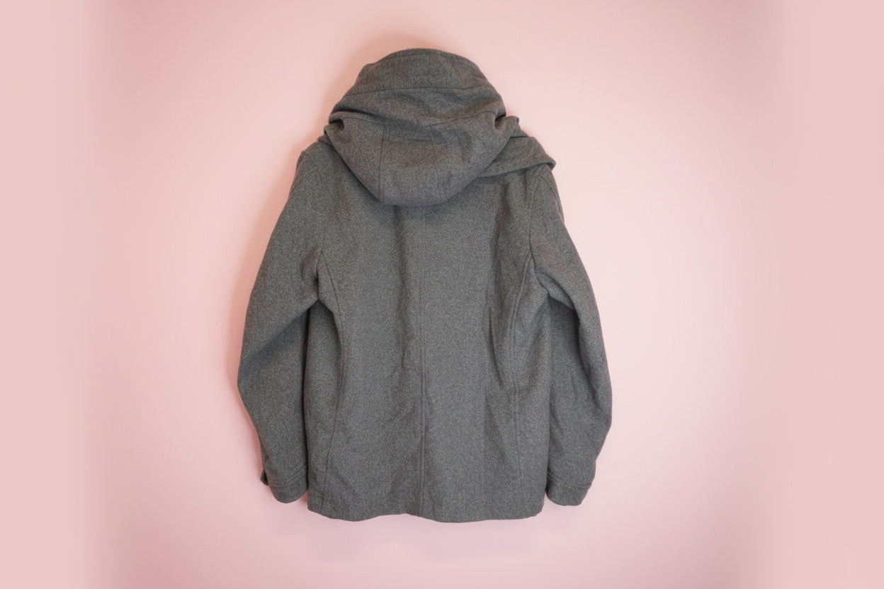 Veste chaude en laine grise – by Zainab