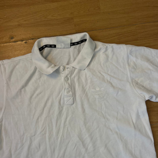 Polo blanc - Adidas - Taille L