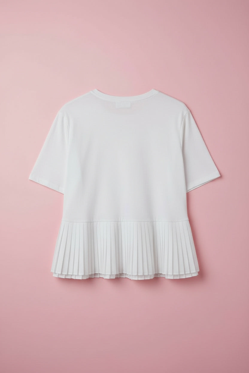 T-shirt blanc classique – by Zainab