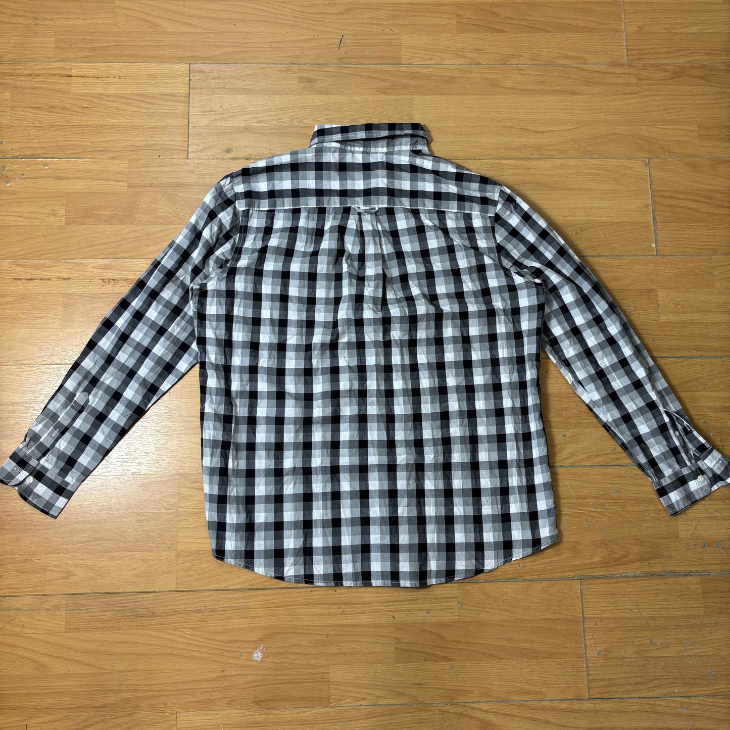 Chemise à carreaux noirs et blancs - Chaps - Taille XL