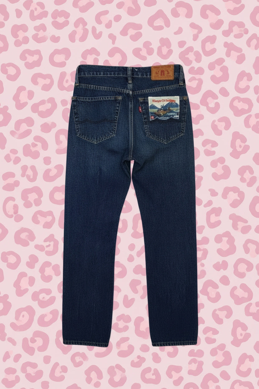 Jeans High Rise Straight - Kings of Indigo - by SARLOTTE - Taille : W24 L30