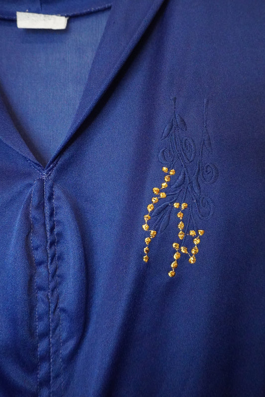 Robe Bleu Vintage - by BÉATRICE