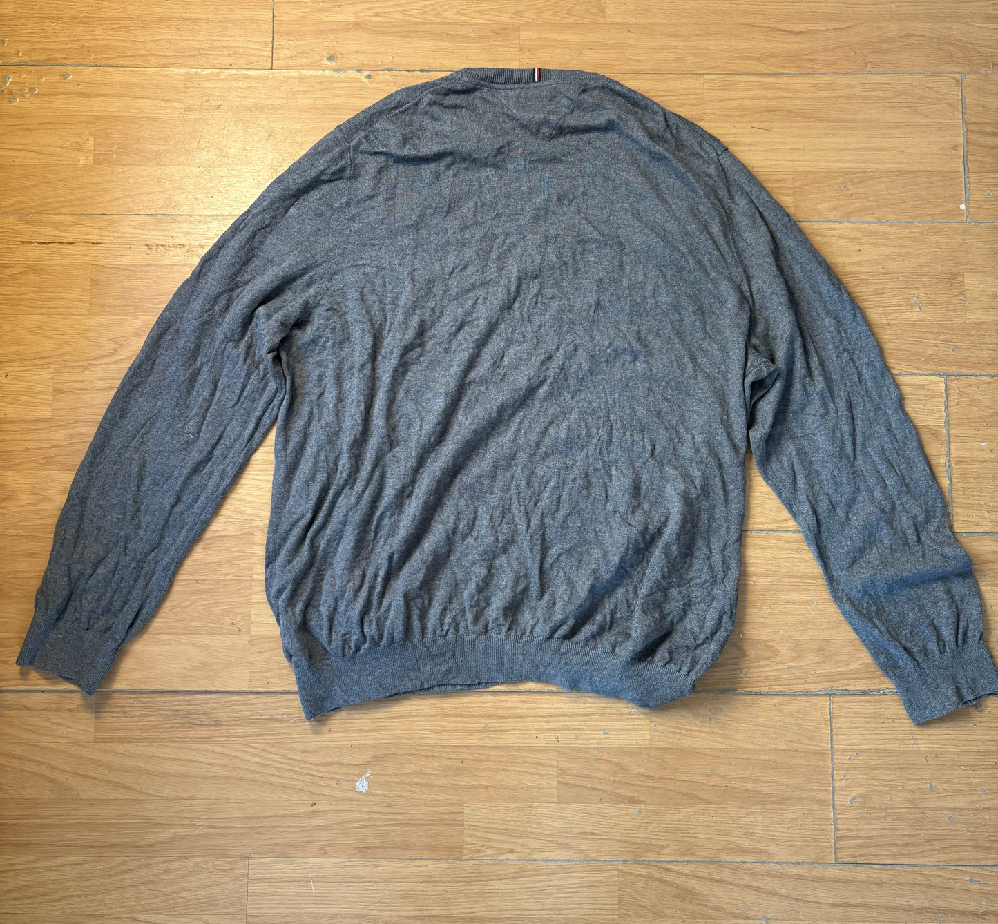 Pull en maille gris - Tommy Hilfiger - Taille 3XL