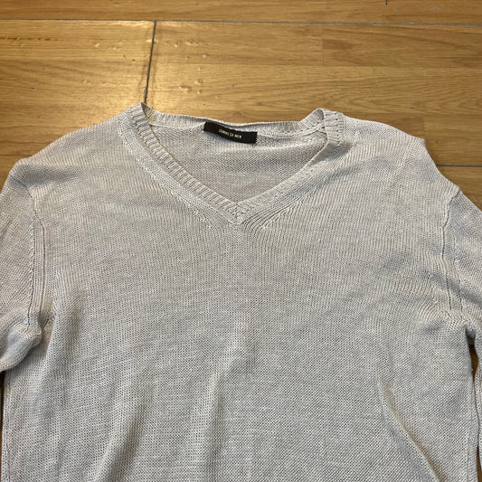 Pull col V transparent (sheer) - Homme - Taille M