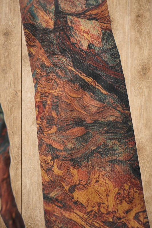 Cravate Motif feuilles d’automne – By BÉATRICE