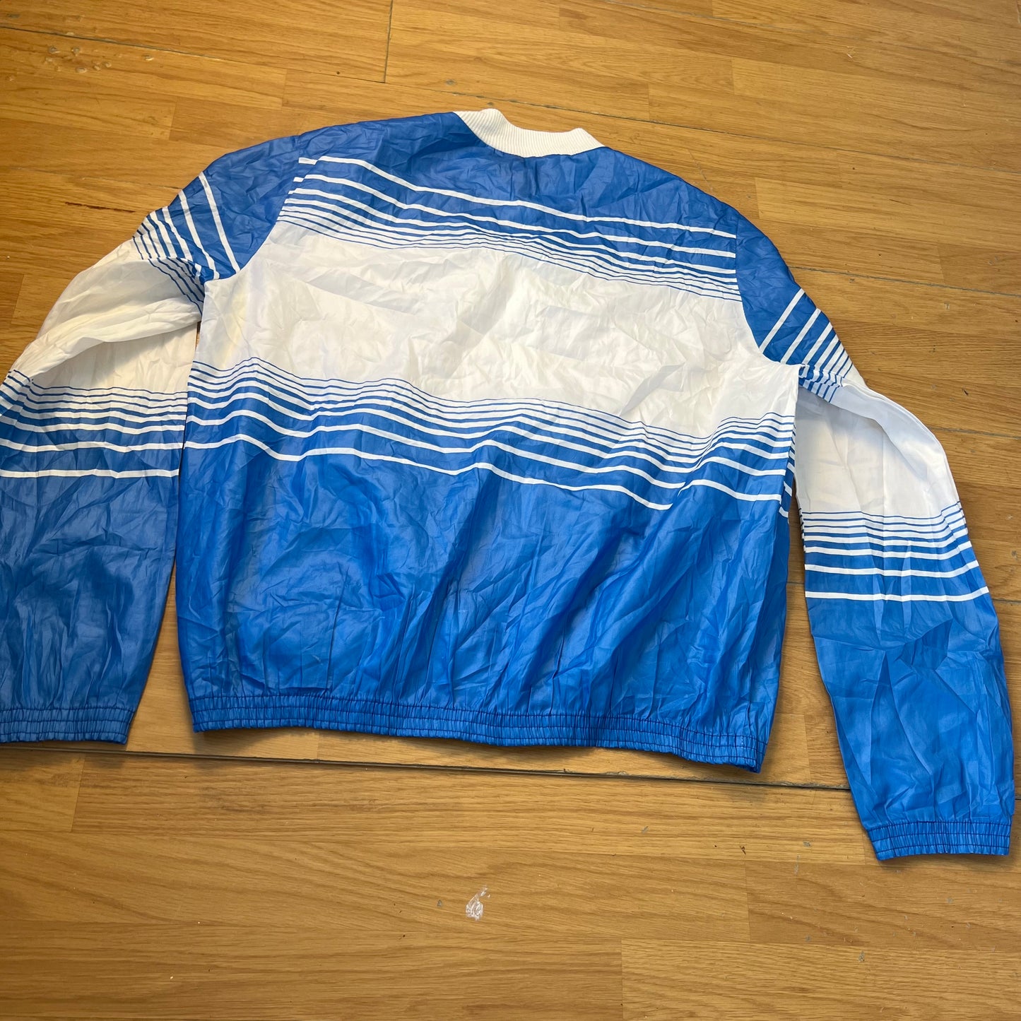 Veste coupe-vent bleu et blanc - Style soccer - Taille M