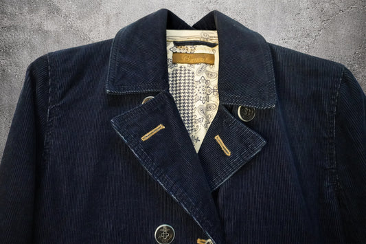 Veste bleu foncé Burnout – Taille – S