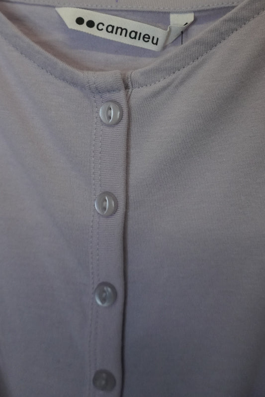 Top lilas cropped stretch – by Zainab