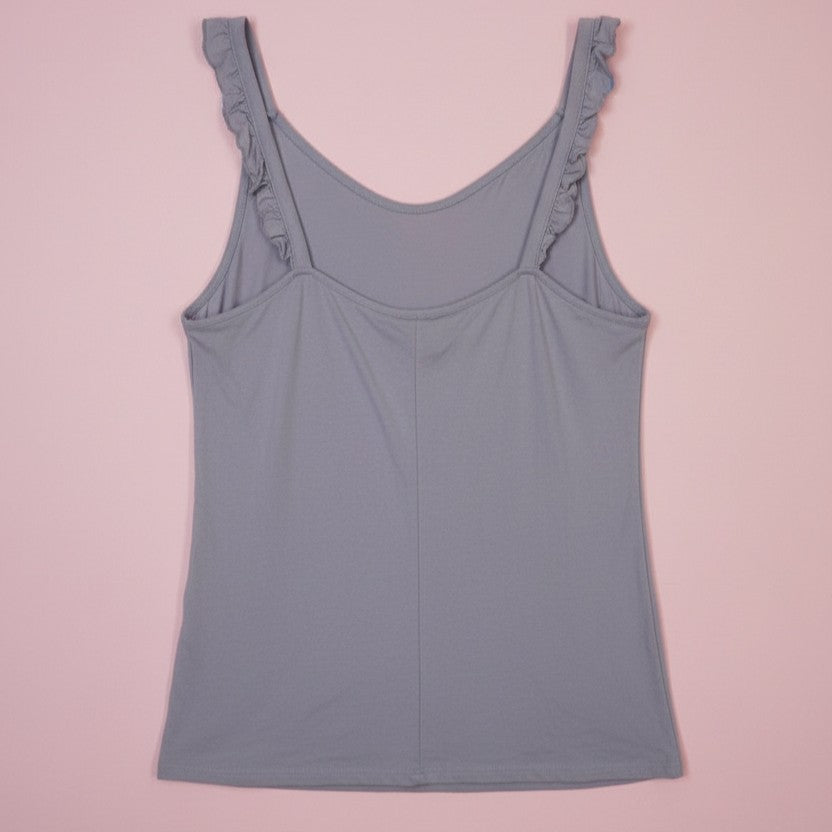 Top lilas cropped stretch – by Zainab