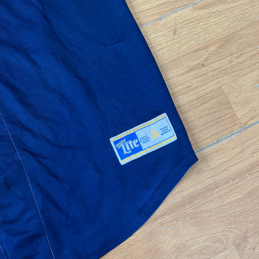 Maillot baseball bleu marine - Miller Lite - Taille M