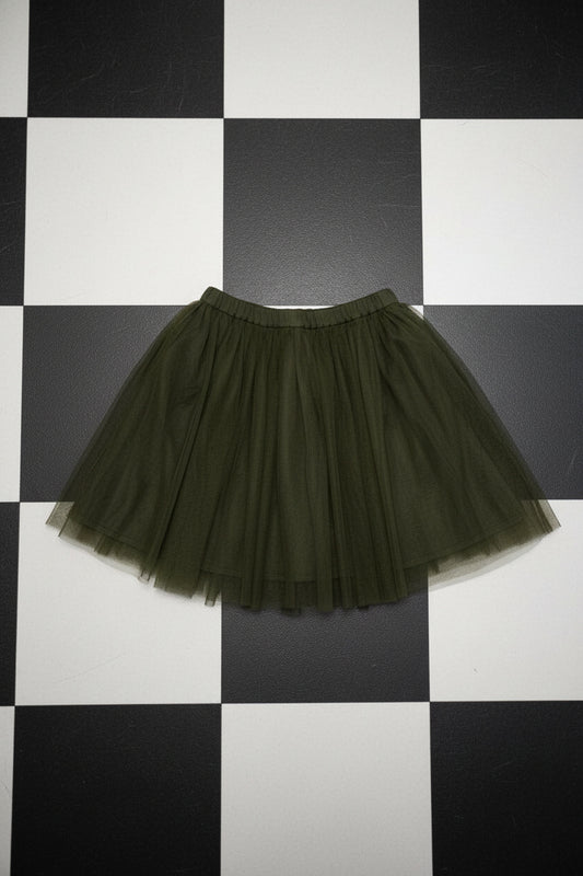 Jupe vert foncé superposée – BY SARAH LANG