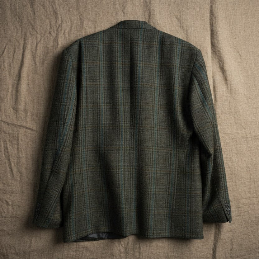 Costume noir vert profond classique et intemporel – By FABSO