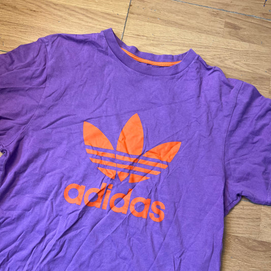 T-shirt violet et orange - Adidas - Taille S