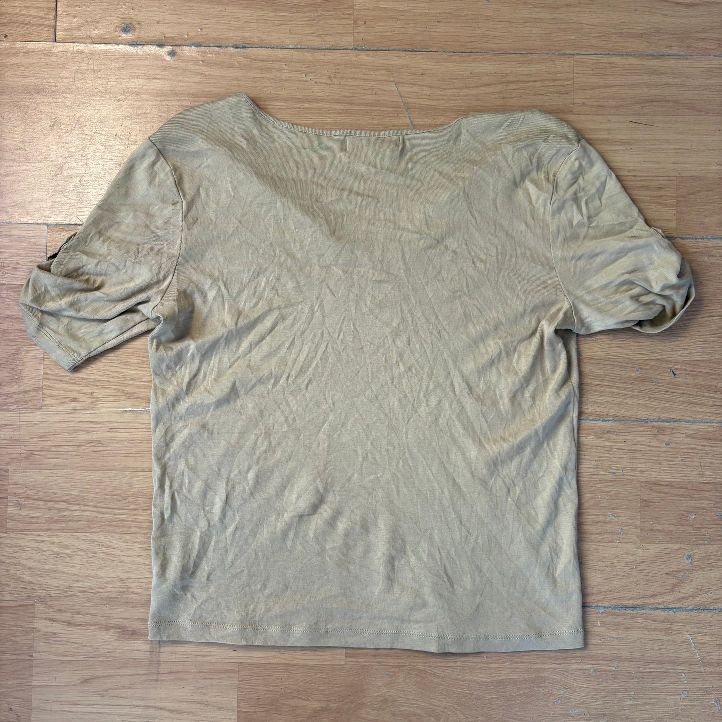 Top decolleté jaune - Lauren by Ralph Lauren - Taille L