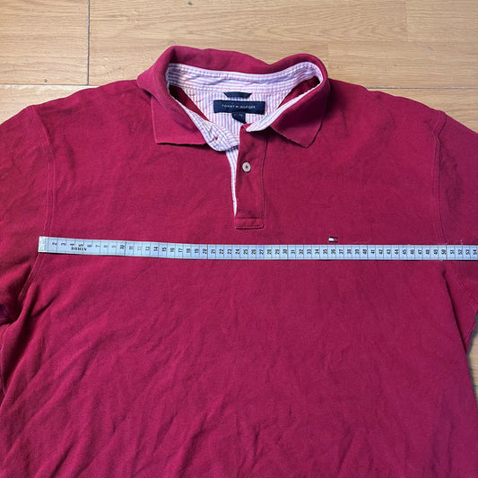 Polo rouge Tommy Hilfiger – Taille – XL