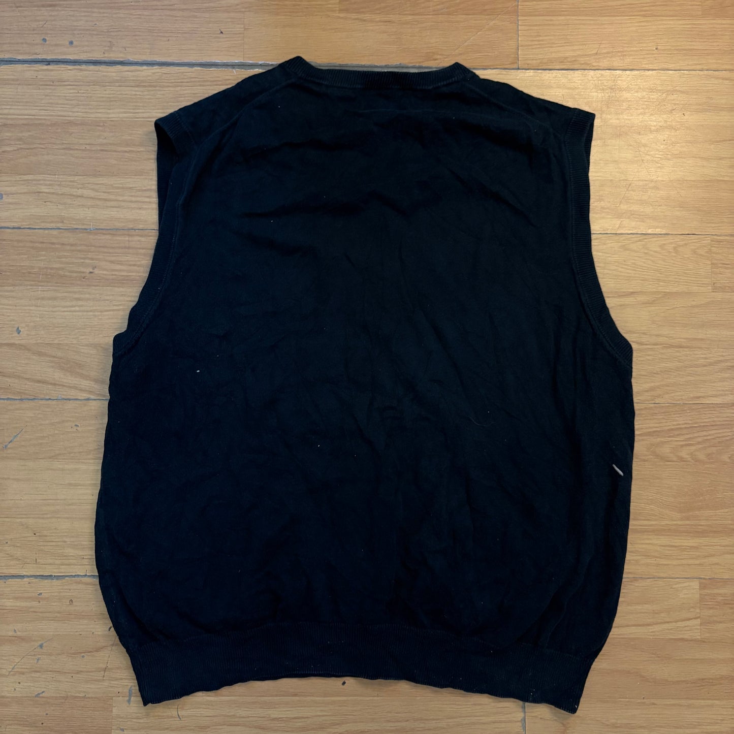 Pull en maille sans manches noir - Chaps - Taille XL