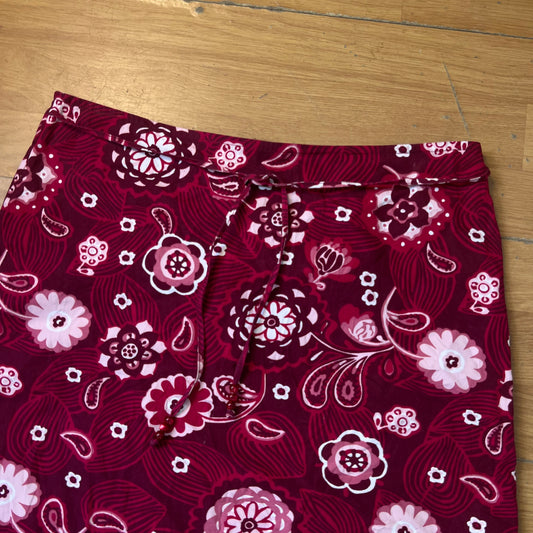 Jupe fleurie rose - by ZAINAB