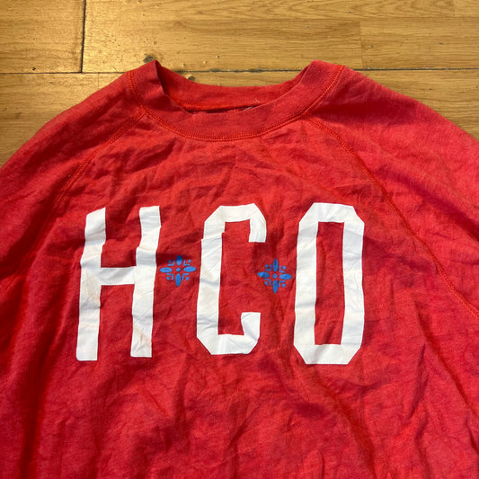 Sweat rouge/rose - Hollister - Taille S