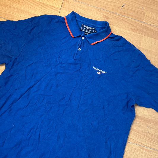Polo bleu - Ralph Lauren - Taille XXL