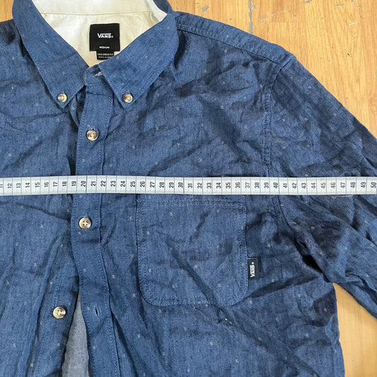 Chemise en jean Vans bleu foncé – Taille M