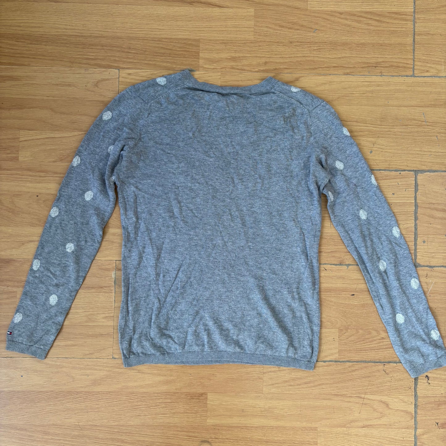 Pull col V gris - Tommy Hilfiger - Taille XS