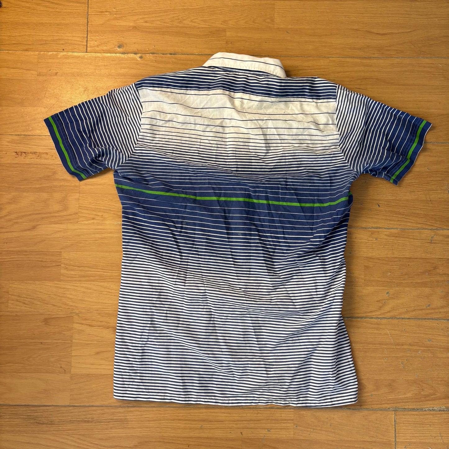 Chemise à manches courtes bleu et vert - Bügelfrei - Taille M