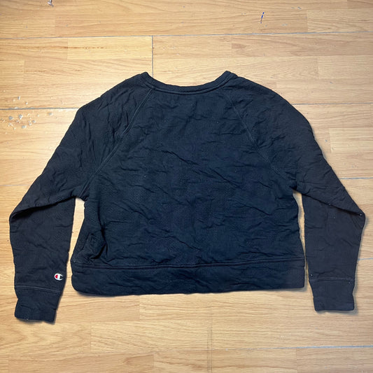 Sweat noir sans capuche - Champion - Taille M