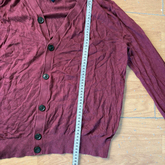 Cardigan bordeaux - Tommy Hilfiger - Taille M