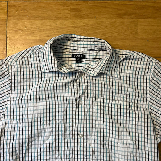 Chemise manches courtes à carreaux - George - Taille S
