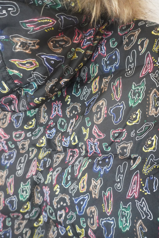 Doudoune Multicolore à Capuche - by SASSCARELLA - Taille : XS