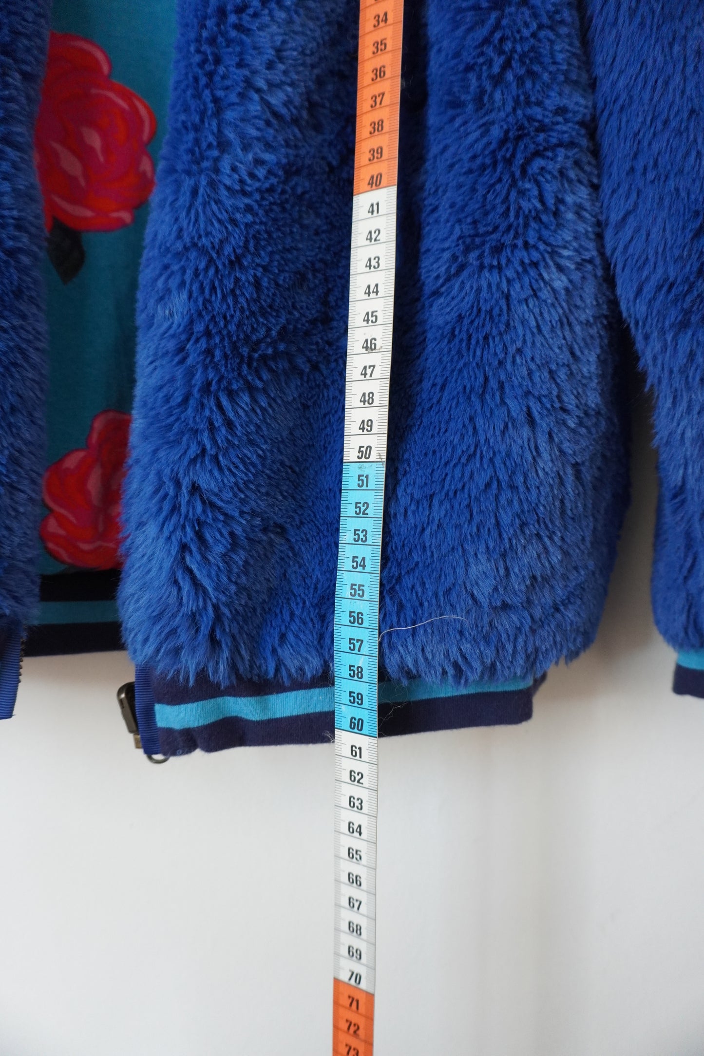 Manteau fourrure bleu – Taille – S