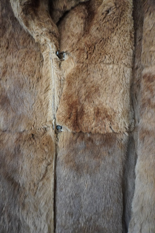 Manteau fourrure marron – Taille – L