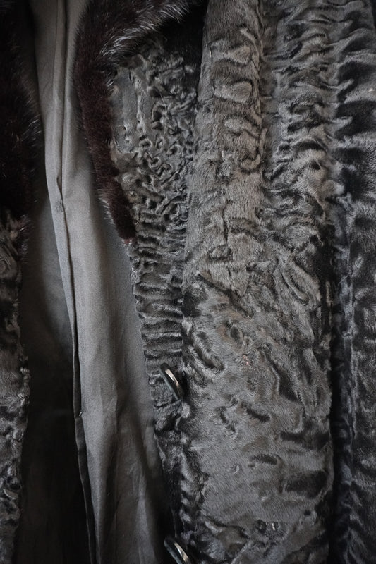 Manteau fourrure noir – Taille – M