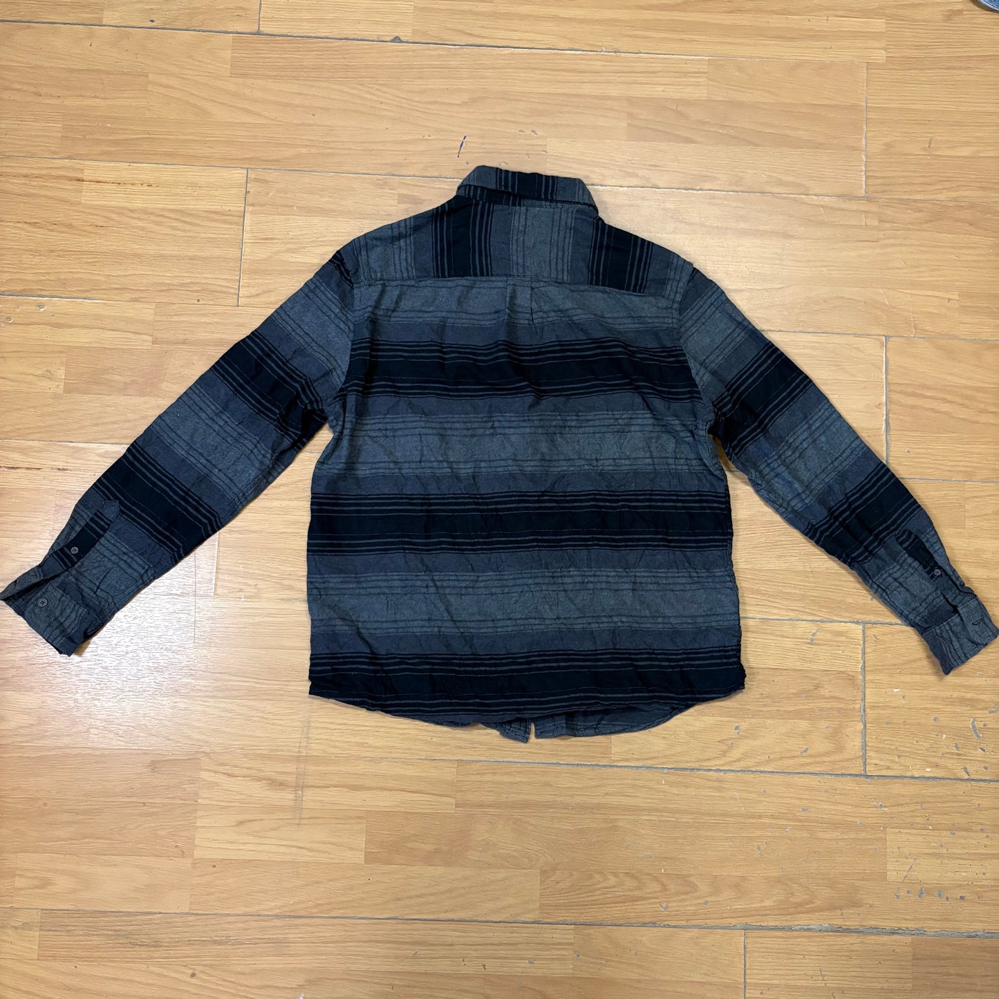 Chemise rayée noire et grise - Chaps - Taille L