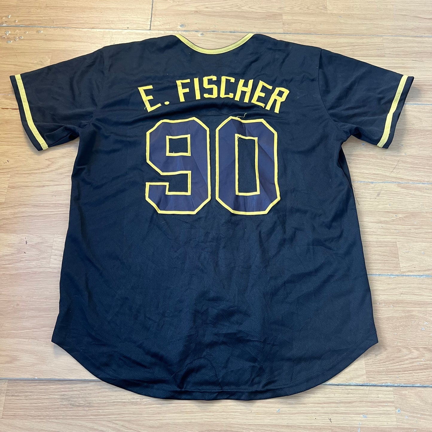 T-shirt baseball noir et or - Point Place - Taille L
