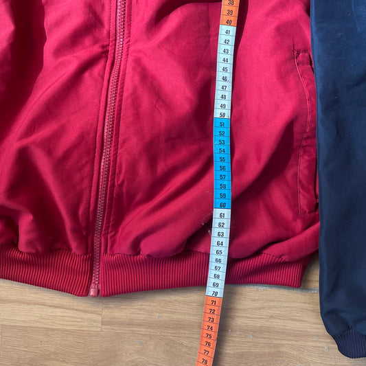 Veste vintage rouge et bleu - Adidas - Taille XL