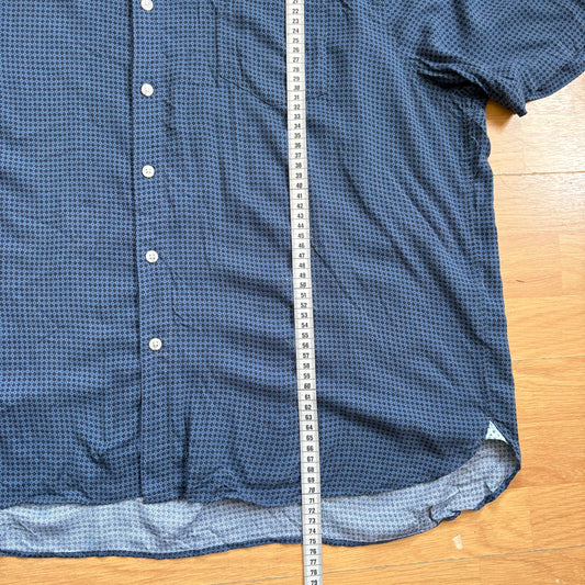 Chemise manches courtes bleue à motif - Batik Bay - Taille XL