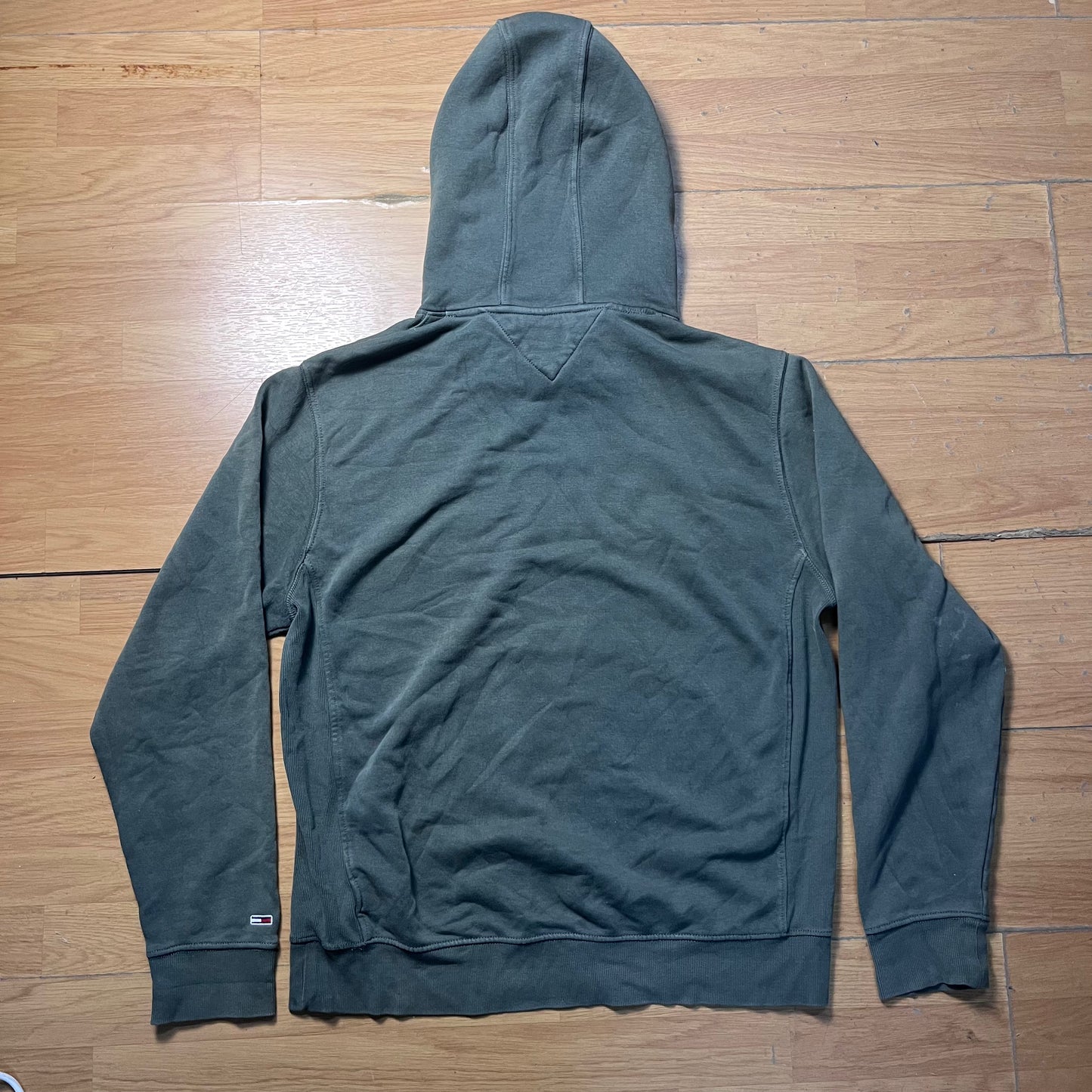 Hoodie vert kaki - Tommy Jeans - Taille XL