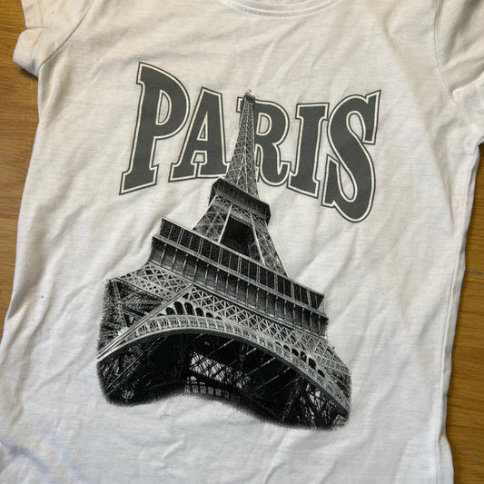 T-shirt blanc Paris - by ZAINAB