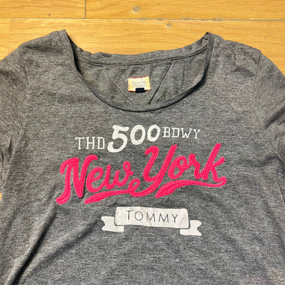 Top gris et rose - Tommy Hilfiger (femme) - Taille M