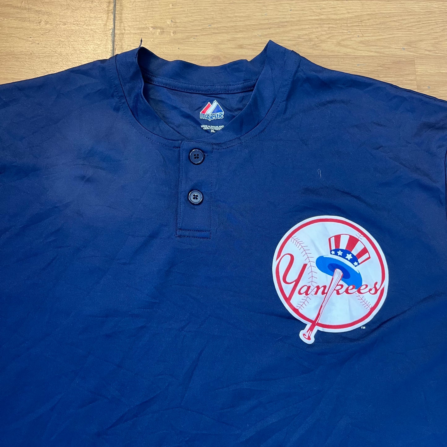 T-shirt baseball bleu - New York Yankees - Taille XL