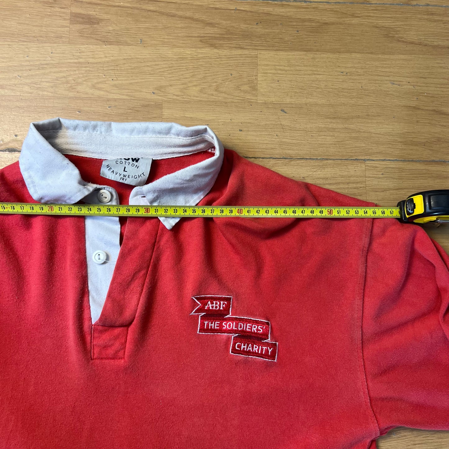 Polo manches longues saumon - Front Row - Taille L