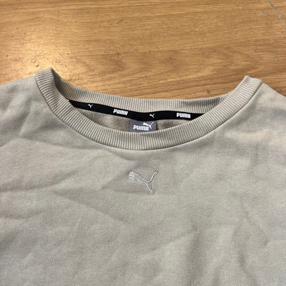 Sweat crème cropped sans capuche - Puma - Taille M